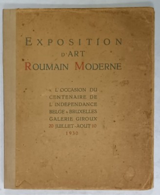 EXPOSITION D &amp;#039;ART ROUMAIN MODERNE , GALERIE GIROUX , BRUXELLES , 1930 foto