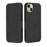 Husa pentru Apple iPhone 15 Plus, Techsuit, Safe Wallet Plus, Neagra