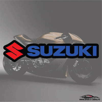 SUZUKI-MODEL 1-STICKERE MOTO - 10 cm. x 2.31 cm. foto