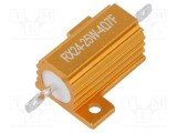 Rezistor bobinat cu radiator 4,7&Omega; 25W &plusmn;1% 50ppm/&deg;C SR PASSIVES