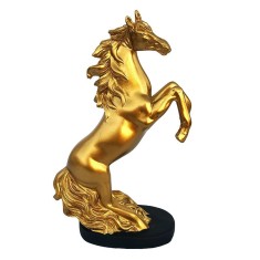 Statueta decorativa Cal, Auriu, 20 cm, 214H-2