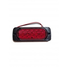 Lampa laterala 12-24V led rosie 115mm