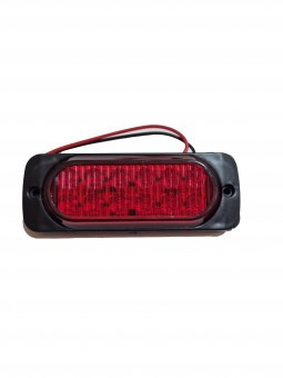 Lampa laterala 12-24V led rosie 115mm