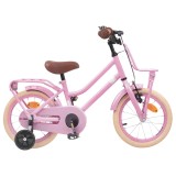vidaXL Bicicletă pentru Copii 12 Inci pentru 2-4 ani Roz deschis 42009163
