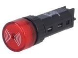 Semnalizator acustic ONPOW 80dB fără iluminare IP40 &Oslash;16mm max. 5mm