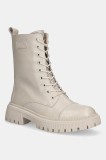 GOE bocanci de piele culoarea bej, cu platformă, SS2N4122 BEIGE
