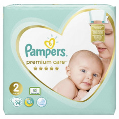 Scutece Pampers Premium Care 2 Jumbo Pack, 4-8 kg, 94 buc/pachet foto