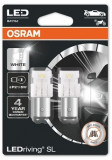 Set 2 Buc Led Osram P21/5W 12V 2W BAY15D 6000K LEDriving SL 7528DWP-02B