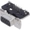 Conector D-Sub 9 Pin Soclu Mamă PCB 90&deg; THT