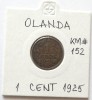 1 cent 1925, Olanda, Europa