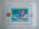 CN 1976 ROMANIA BLOC OLIMPIADA DE IARNA MNH