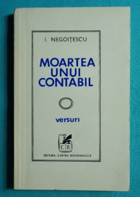 Ion Negoitescu &amp;ndash; Moartea unui contabil ( prima editie ) foto