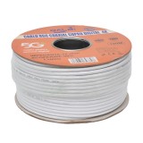 Cablu Coaxial TV UHD 4K Digital RG6 Cupru 100m Manta PVC Rezistent UV Ideal CATV, Satelit, CCTV