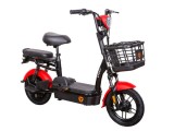 Bicicleta electrica tip scuter ZTECH ZT-02 F SPEED, nu necesita permis, motor 350W, baterie 48V 12Ah, autonomie 32km - Rosu