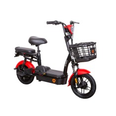 Bicicleta electrica tip scuter ZTECH ZT-02 F SPEED, nu necesita permis, motor 350W, baterie 48V 12Ah, autonomie 32km - Rosu