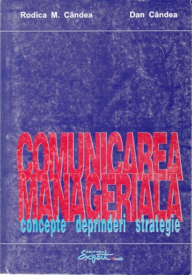 AS - RODICA CANDEA, DAN CANDEA - COMUNICAREA MANAGERIALA foto