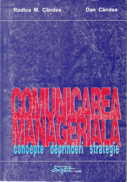 AS - RODICA CANDEA, DAN CANDEA - COMUNICAREA MANAGERIALA