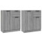 Servante, 2 piese, sonoma gri, 60x30x70 cm, lemn prelucrat