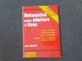 Ioan Dancila - Matematica pentru admitere in liceu