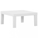 vidaXL Masă de grădină, alb, plastic 315850