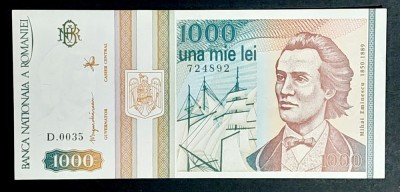 Bancnota 1000 lei mai 1993 UNC foto