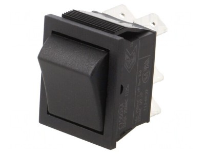 Rocker Switch 16A 250VAC 6.3x0.8mm Connectors foto