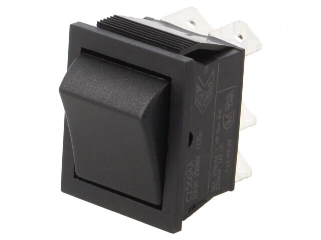 Rocker Switch 16A 250VAC 6.3x0.8mm Connectors