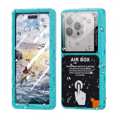 Husa Universala Waterproof pentru Telefon max. 6.9inch, ShellBox, AirBox, Albastra foto