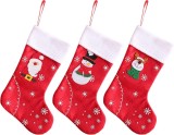 Set de 3 ciorapi pentru Craciun Sxfxiaohe, textil, multicolor, 31 x 20 x 14 cm