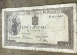 BNKRO001 Romania bancnota 500 lei 1941