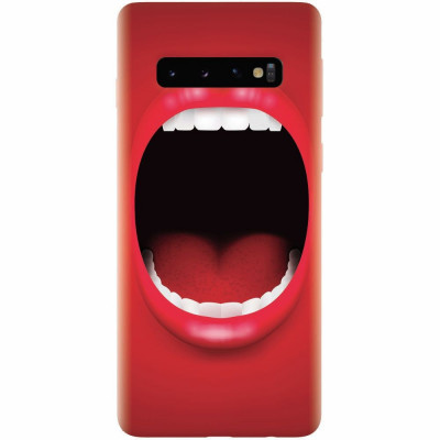 Husa silicon pentru Samsung Galaxy S10, Big Mouth foto