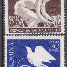 ROMANIA 1957 - CURSA PACII, MNH - LP. 430
