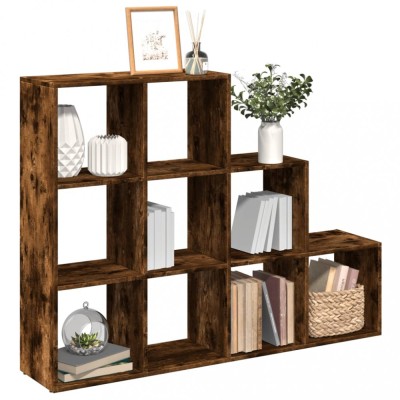 vidaXL Bibliotecă/separator stejar fumuriu 137,5x29x103,5 cm lemn 857980 foto
