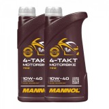 Pachet 2 litri Ulei MANNOL 4-Takt Motorbike 10W40 Sintetic cu Ester (Moto Sport Off-Road)