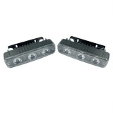 2 x 3 Led lumini de zi Masina Ceata DRL Alb 12V