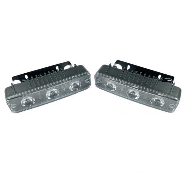 2 x 3 Led lumini de zi Masina Ceata DRL Alb 12V