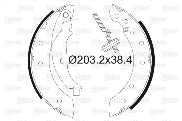 VALEO 562581 Set saboti frana