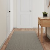 VidaXL Covor traversă cu aspect sisal, argintiu, 80x150 cm