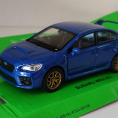 Macheta Subaru WRX STi albastru - Welly 1/36