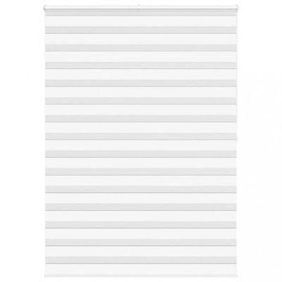 Jaluzea tip zebra alb lățime țesătură 160,9 cm poliester foto