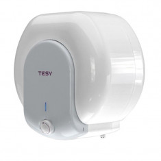 Boiler electric Tesy, 1500 W, 10 l, termostat reglabil, 9 bar, Alb/Gri