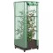 vidaXL Strat &icirc;nălțat cu husă de seră, aspect ratan, 40x40x123 cm 4015795