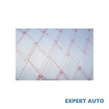 Material imitatie piele tapiterie romb negru/cusatura rosie 1,5mx1m cod: y01nr Alta marca Alt model #7