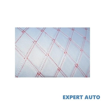 Material imitatie piele tapiterie romb negru/cusatura rosie 1,5mx1m cod: y01nr Alta marca Alt model #7 foto