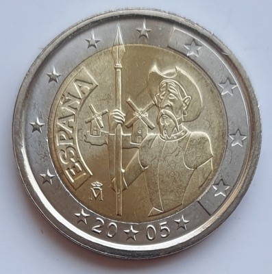 Spania 2 euro 2005 UNC - Don Quixote - km 1063 - E001 foto