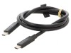 Cablu USB 4.0 USB C dublu 0,7m negru 40bps, Goobay