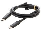 Cablu USB 4.0 USB C dublu 0,7m negru 40bps