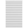 VidaXL Jaluzea tip zebra gri deschis lățime țesătură 145,9cm poliester