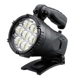 Lanterna LED Reincarcabila 40W cu Power Bank, W866A, 2400lm, 112 SMD + LED Albastru/Rosu, Autonomie 4h, Maner Rotativ, ABS