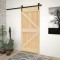 vidaXL Ușă glisantă cu set feronerie, 80 x 210 cm, lemn masiv de pin 3057492